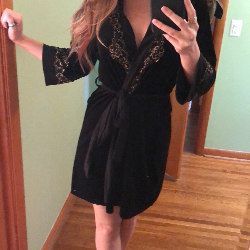 Black and gold robe